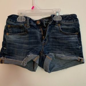 American eagle super stretch low rise shorts